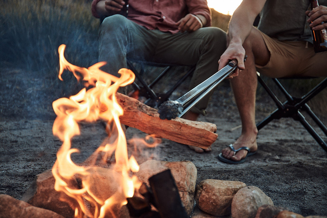 Open fire cooking.